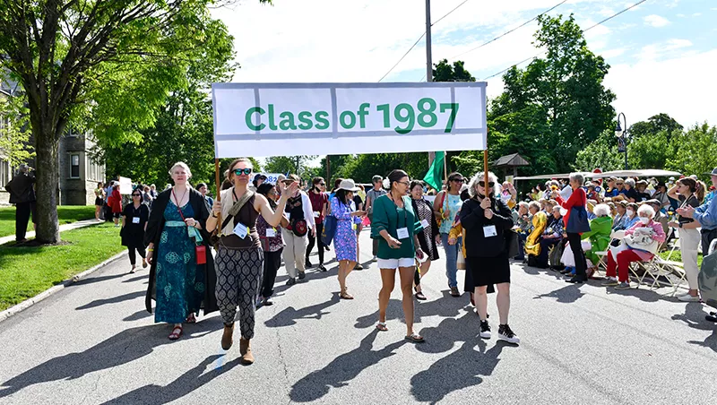 Photo of Annalisa Crannell at Reunion. 