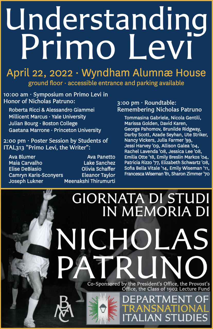 Symposium Primo Levi April 2022