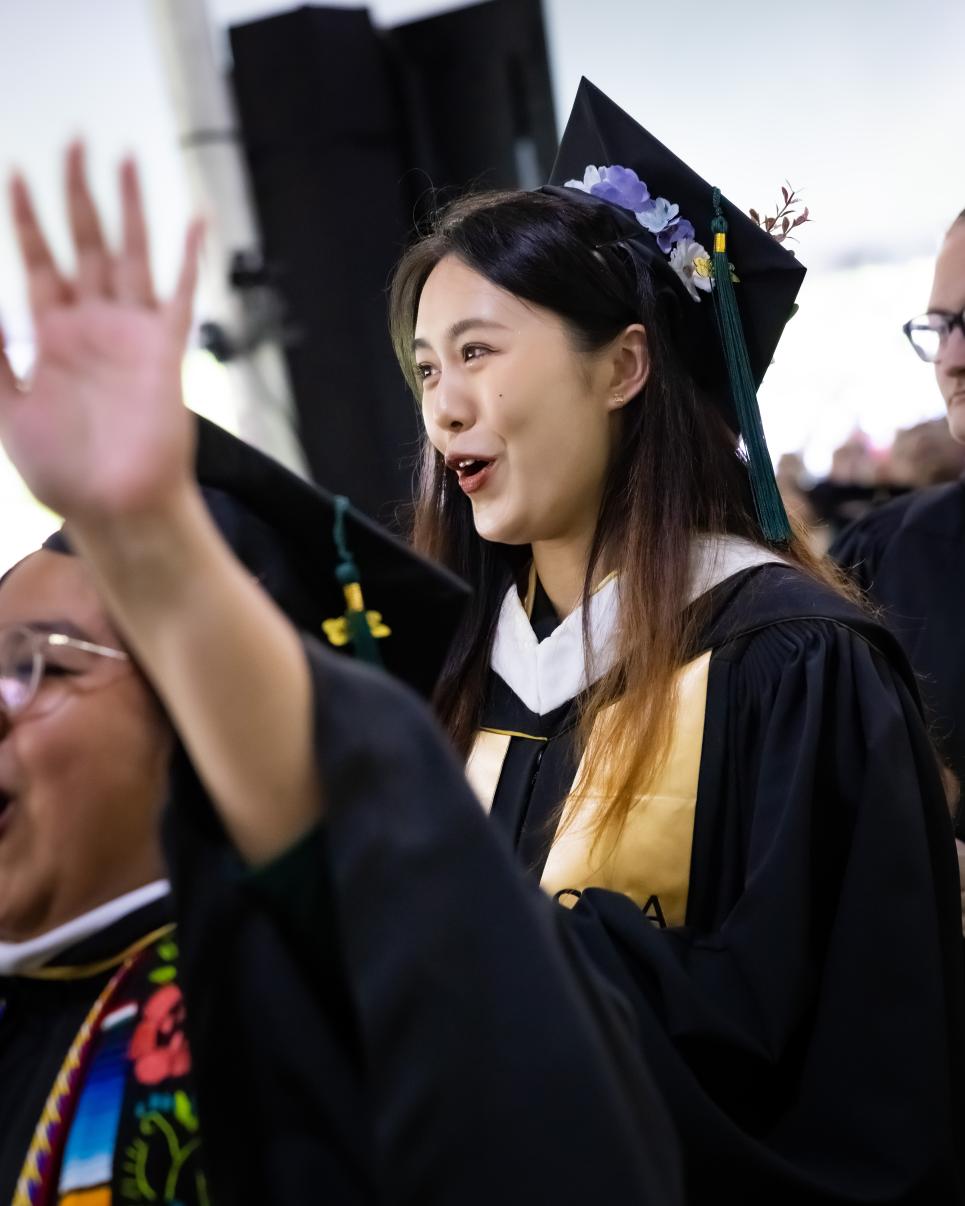 Cordelia Li at Commencement