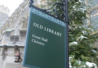 Old Library Sign