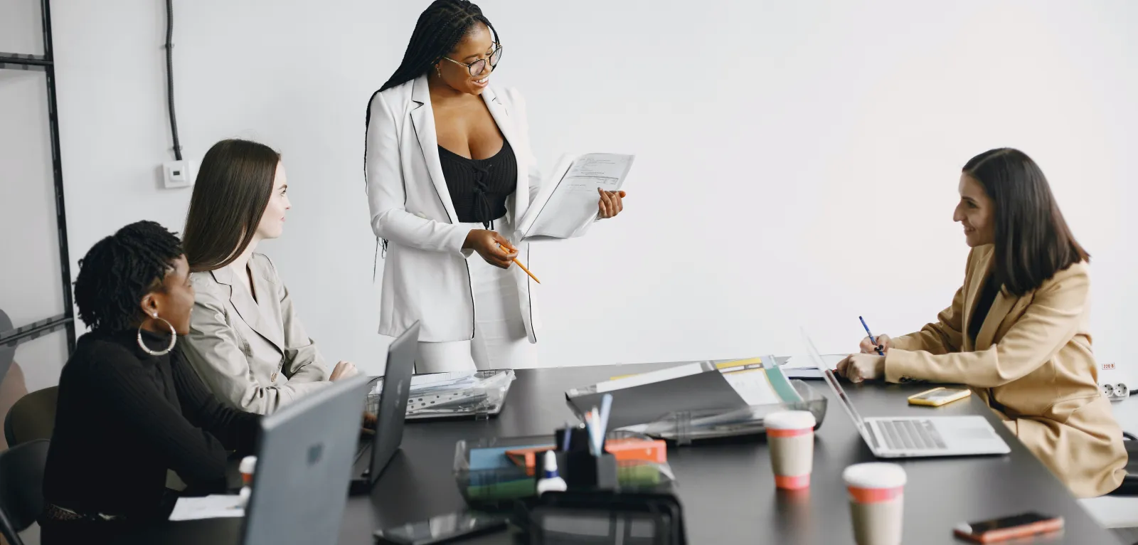 Group of women in office