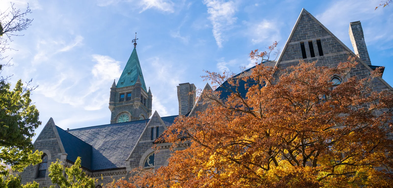 Taylor Hall and fall trees