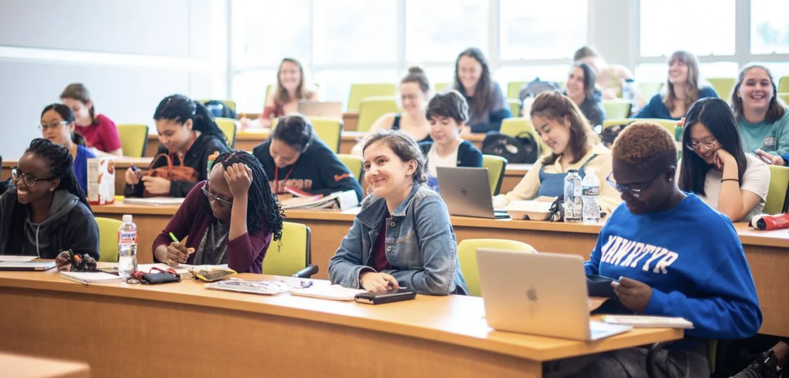 Students sitting in a lecture hall