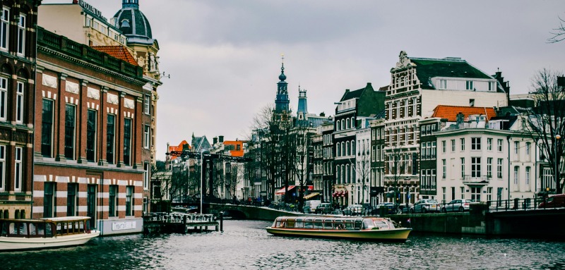 Buildings on the water