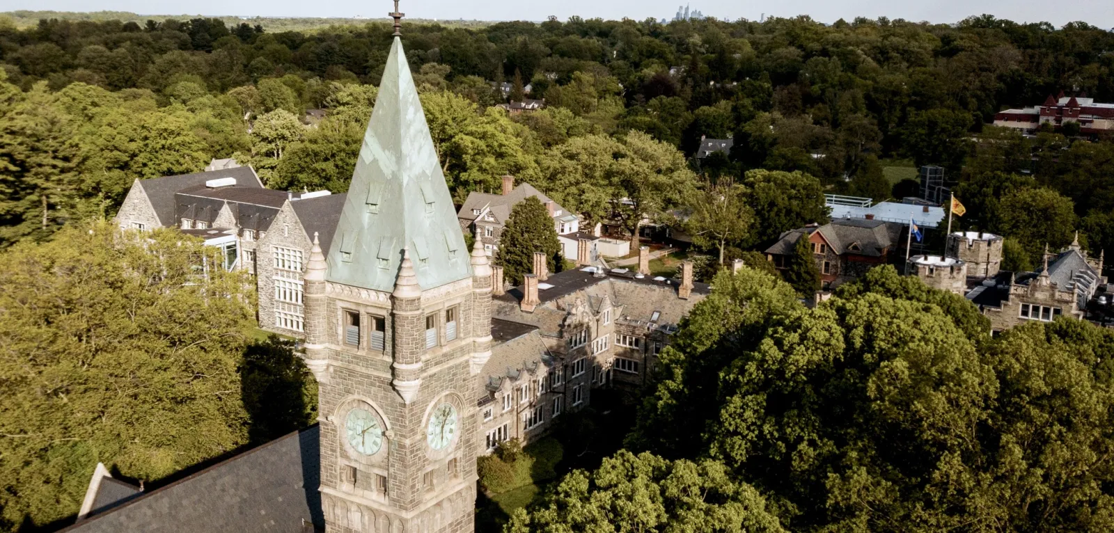 Aerial shot of Taylor Hall