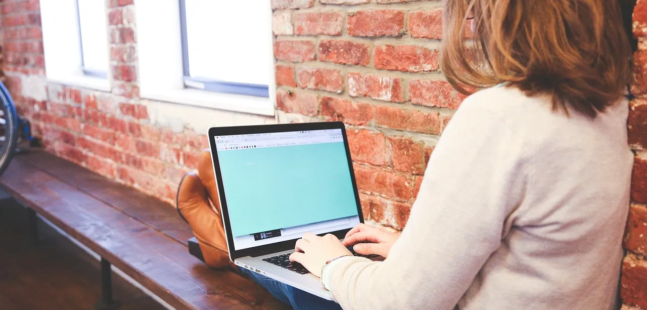 Person using laptop