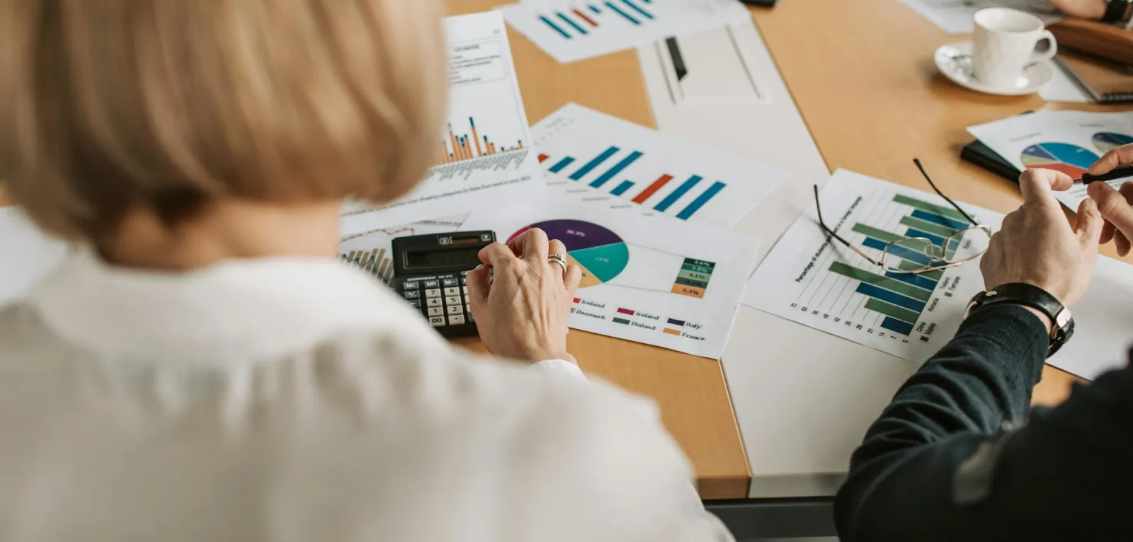 person doing paperwork