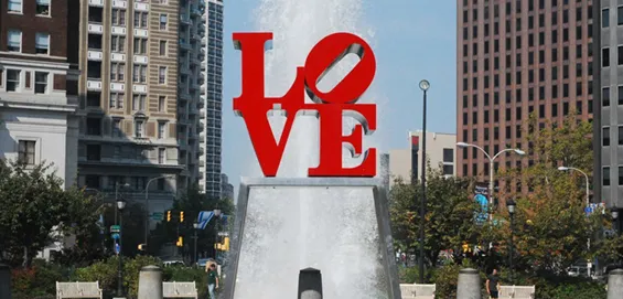 LOVE sculpture in Philadelphia