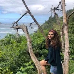 Lujain Nsair, current graduate student in the Math department