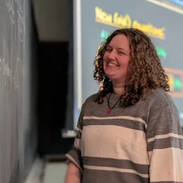 Savannah Williams, current graduate student in the Math department