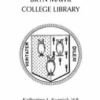 Katherine J. Kurnick Book Fund bookplate