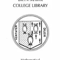 Mathematical Book Fund bookplate