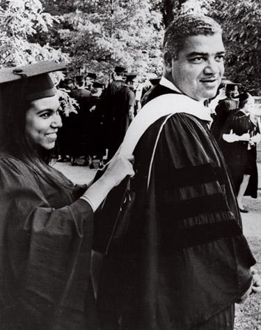 Marcia Young Cantarella '68 with her father, Civil Rights Movement leader Whitney Young.