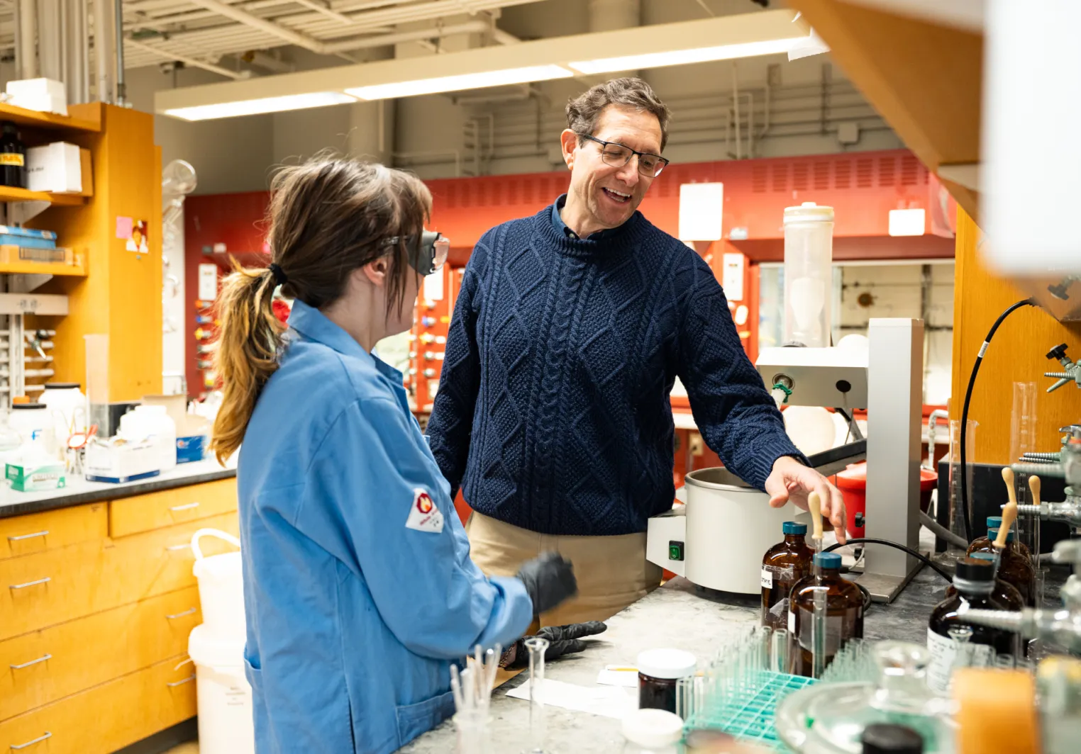 Bill Malachowski with students