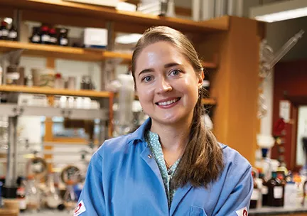 Portrait of Diana Rachii in a lab