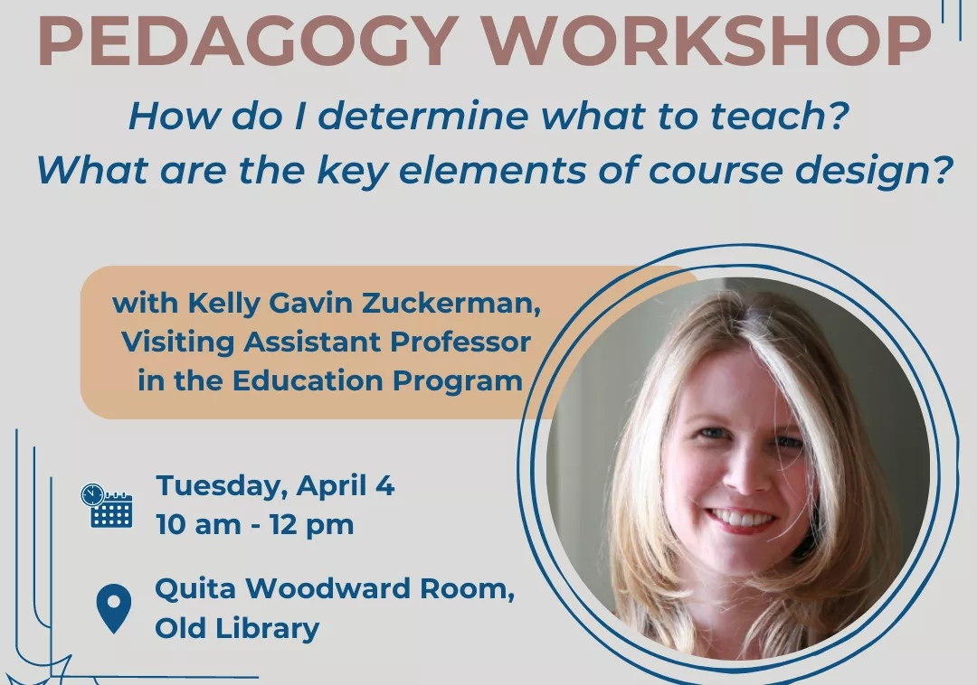 April 4 Pedagogy Workshop