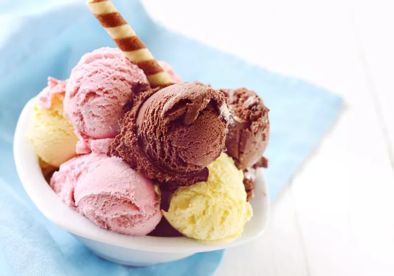 Bowl of ice cream