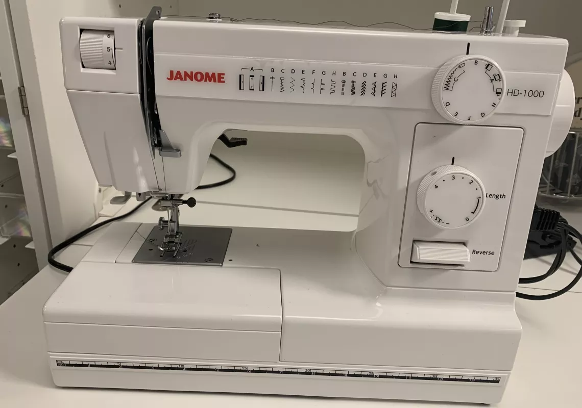Janome sewing machine in the Maker2 space.