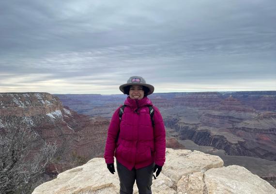 Adalia Rodriguez '24 at Grand Canyon