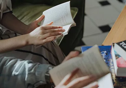 Reading books