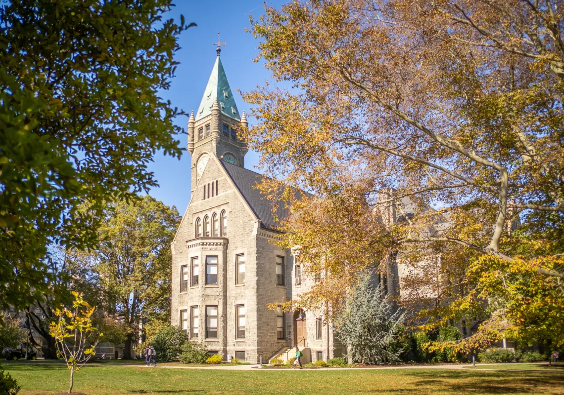 Taylor Hall in the fall