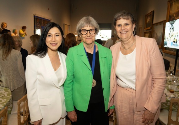 Agnes Hsu-Tang, Drew Gilpin Faust, and Kim Cassidy