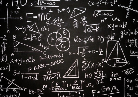 Math on blackboard