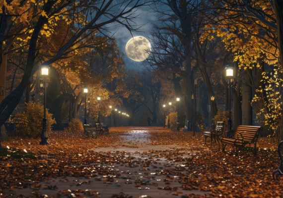 moonlit park