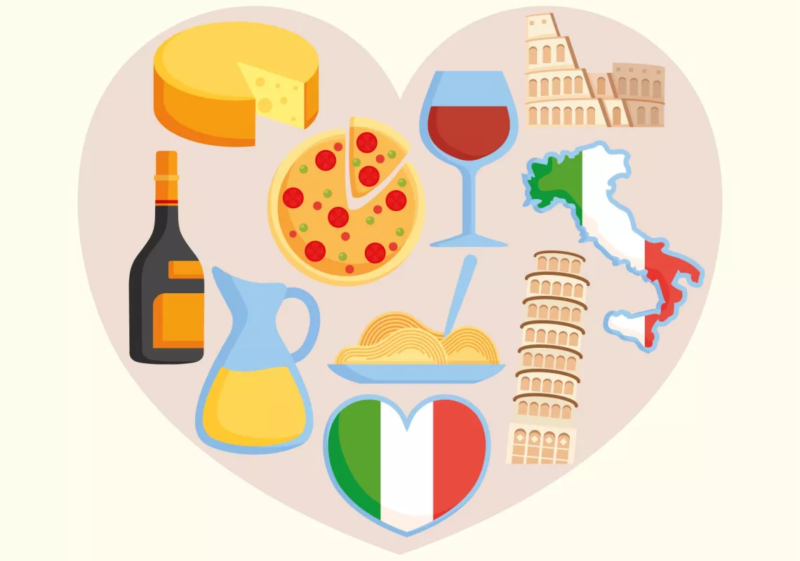 Italian Language table 8