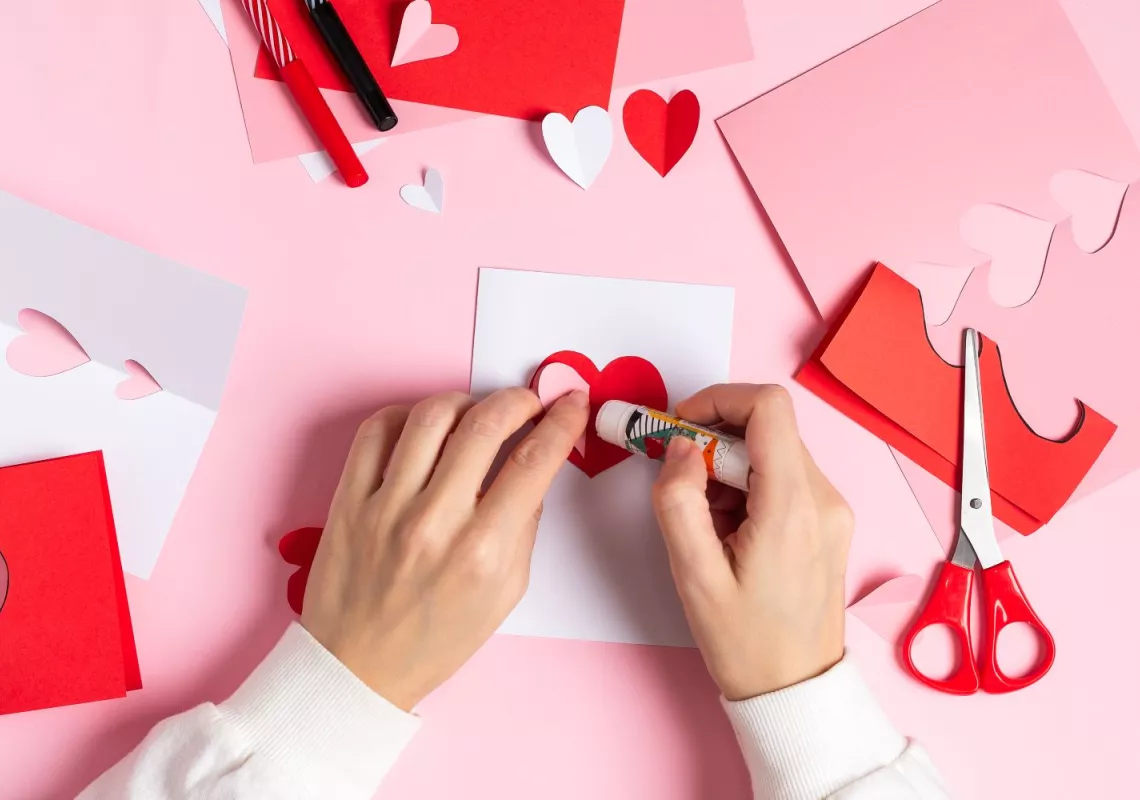 V day card stock