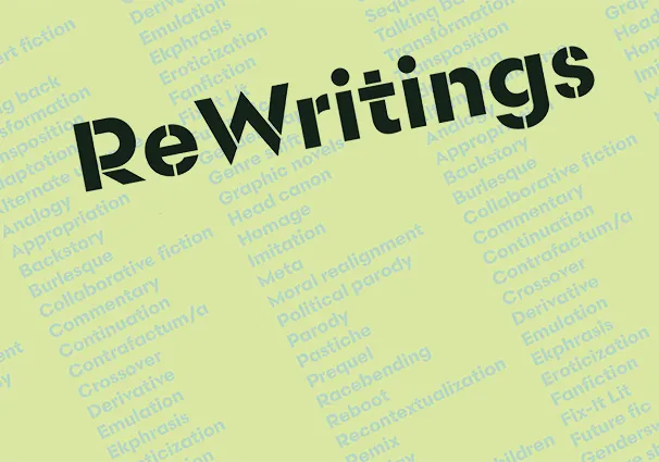 Title ReWritings above an array of words for types of rewritings.