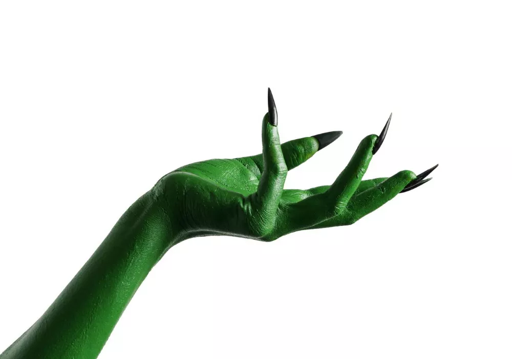 Green hand wicked stock