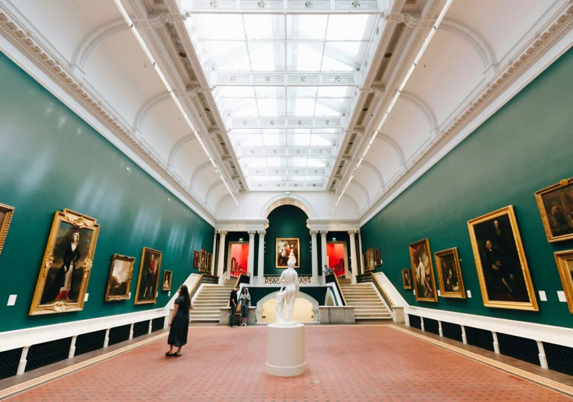 Museum Art history stock