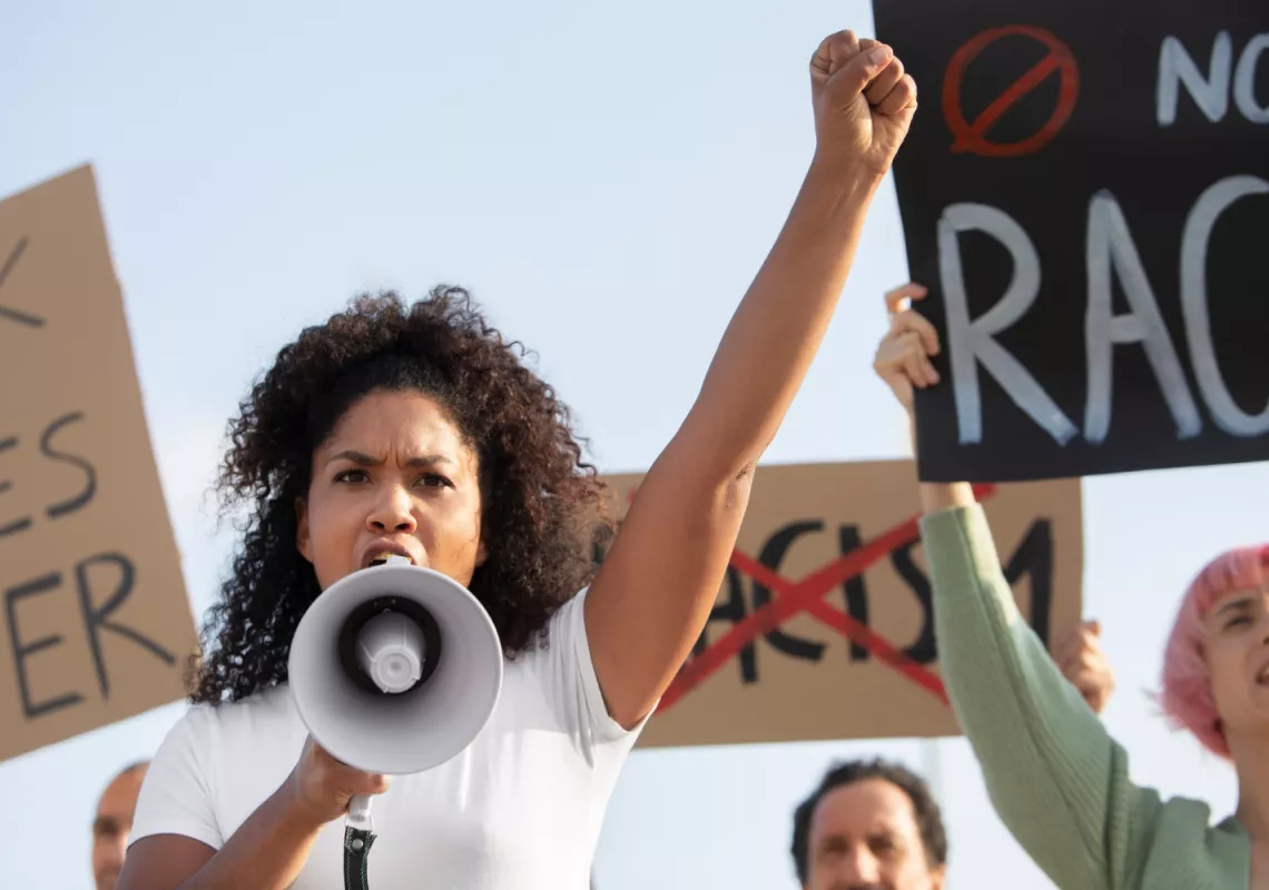 Activism protest stock