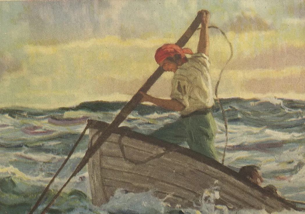 Man in boat