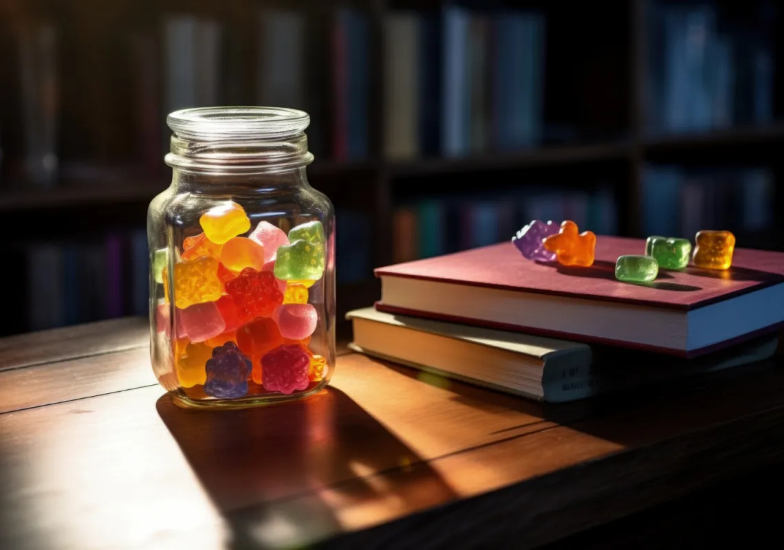 candy and book stock