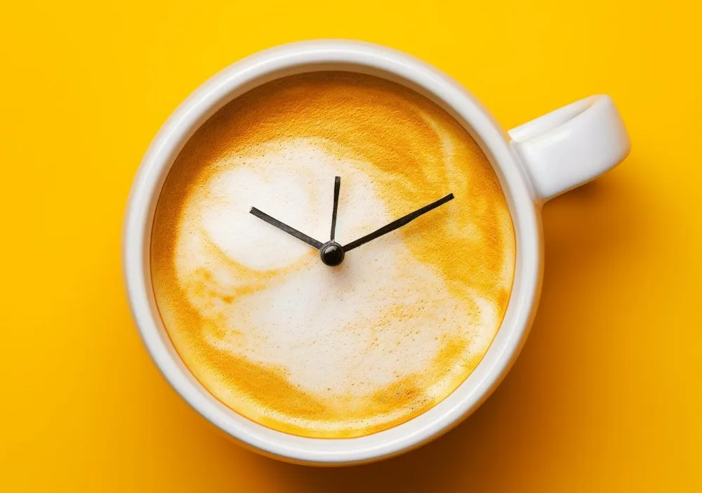 Coffee hour stock