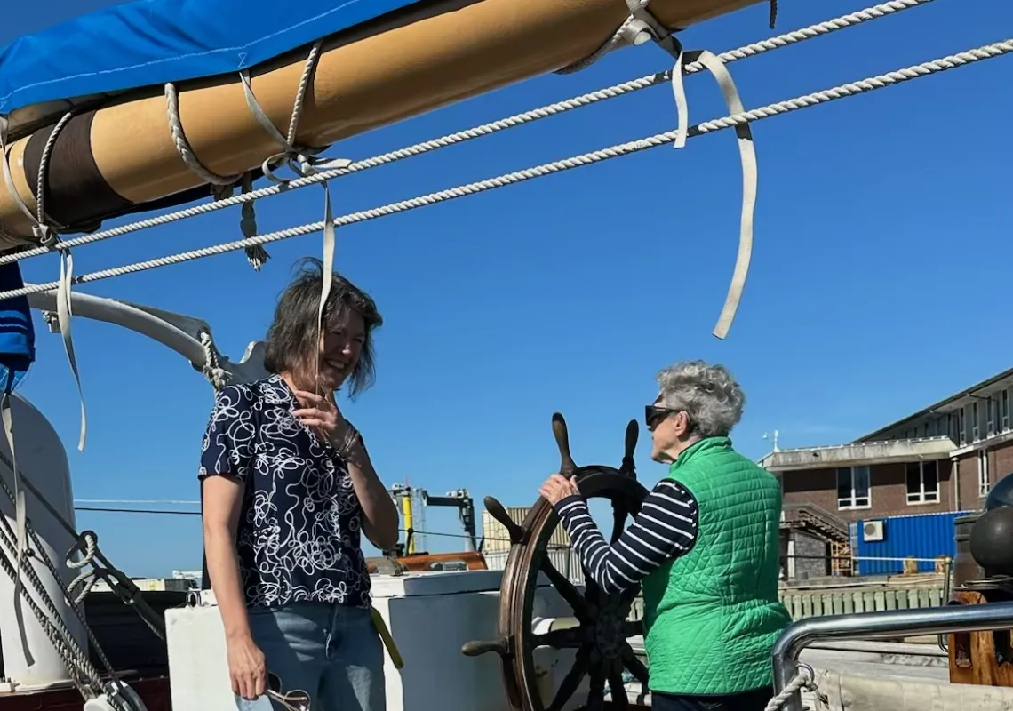 Erin Bryant ’94 at sea