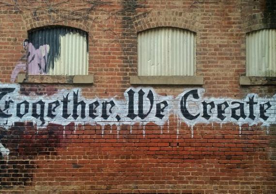 "Together we create" mural