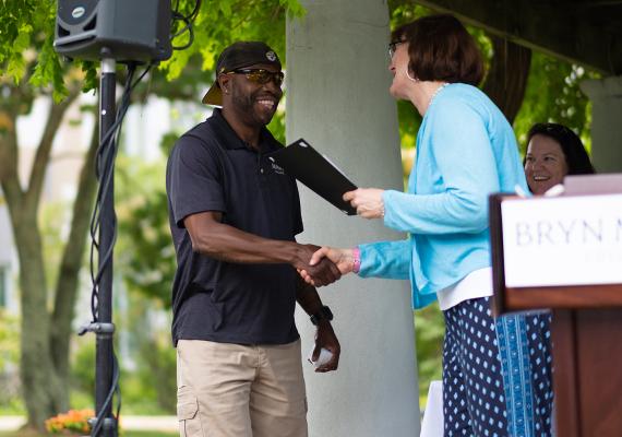 Gary Stroman receives the McPherson Award