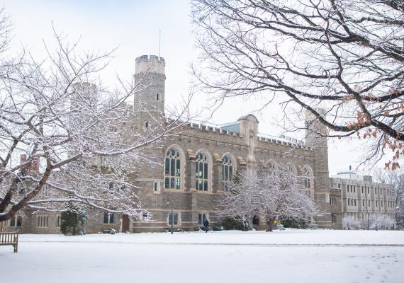 Old Library in the snow