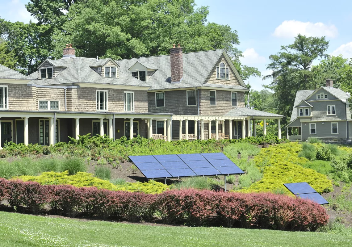 solar panels on campus