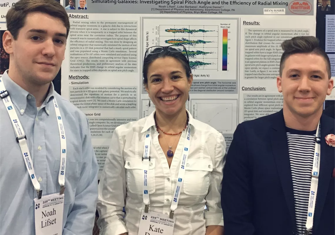 Professor Daniel and Students in front of Poster