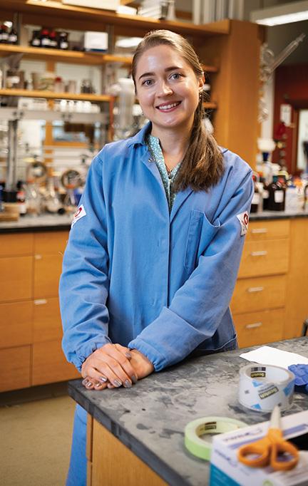 Portrait of Diana Rachii in a lab