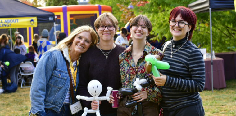 Family celebrating at the picnic