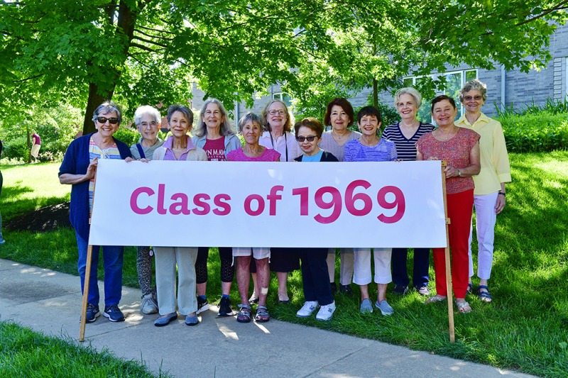 The Class of 1969 at the Parade of Classes.