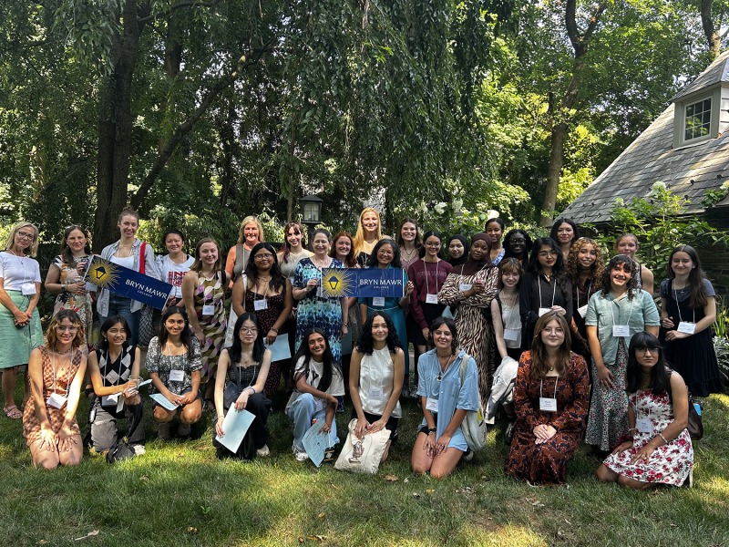 Incoming students, current students, and alumnae/i at the Philadelphia Send-Off Party hosted by Jenni Punt ’83 P’21, and Steve Emerson HC’74 P’21.