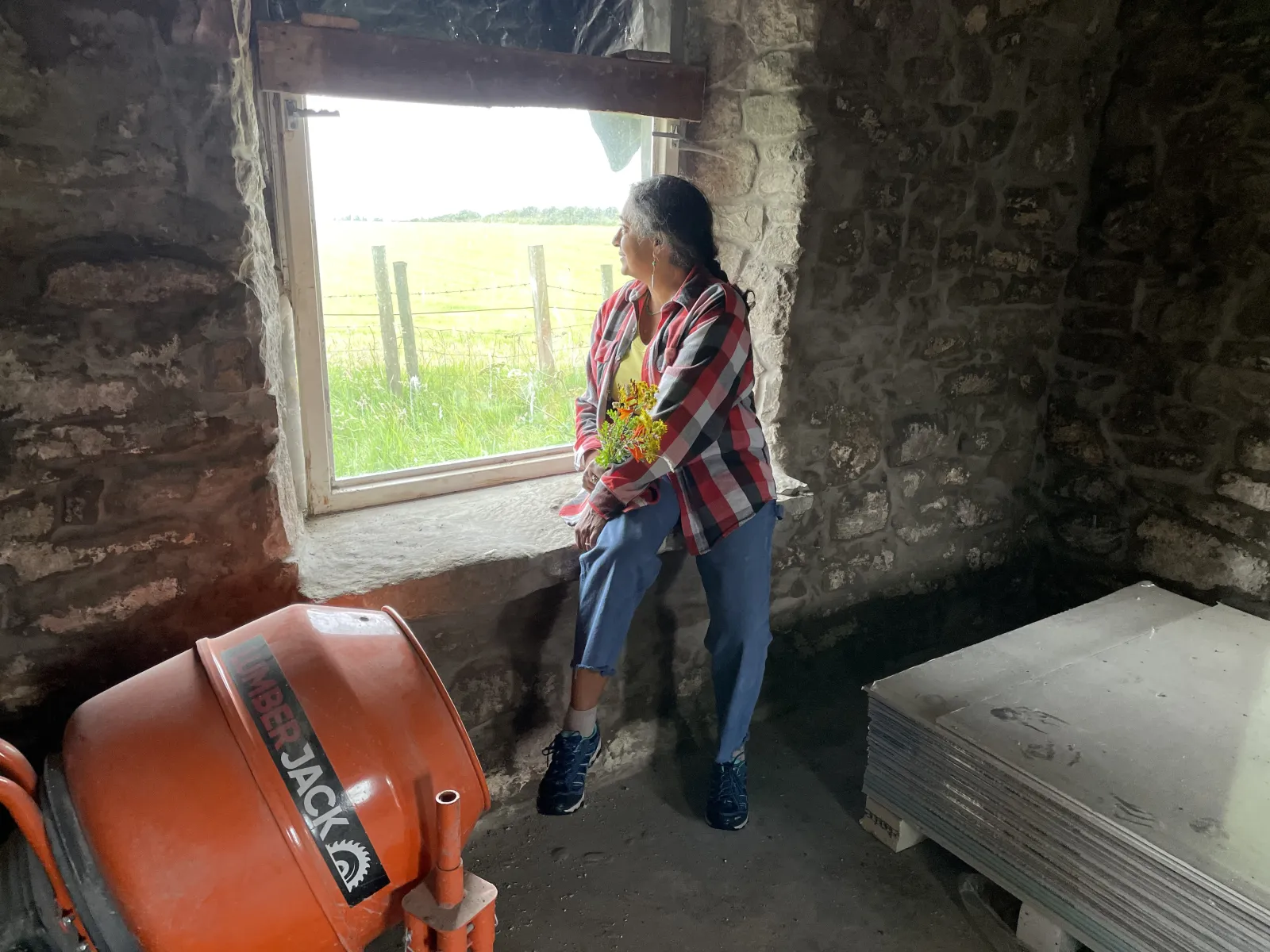 Michelle Valladares in the old post office.