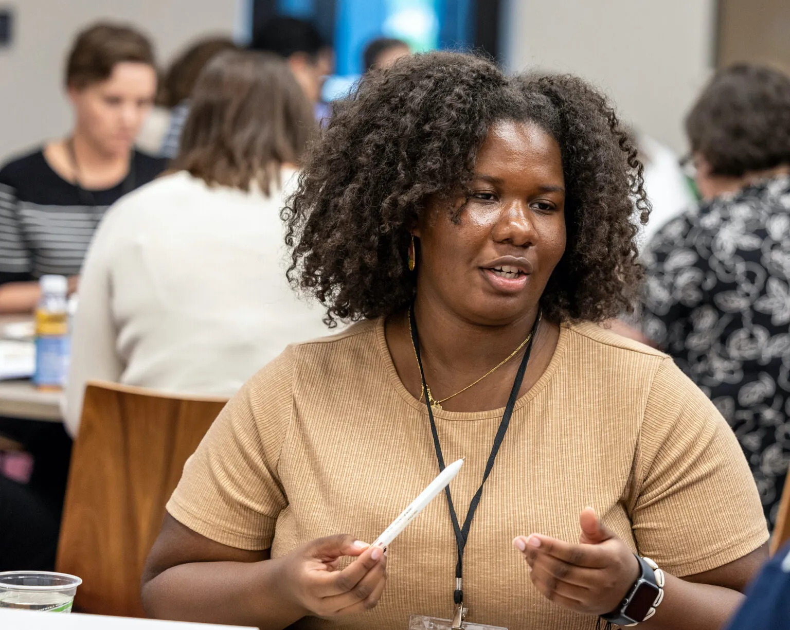 Humanities in Action, awarded to Grinnell by the Andrew W. Mellon Foundation, is a $1 million grant to support the humanities and humanistic teaching and learning. As part of the grant the college hosted a conference Teaching and Learning Together: The Possibilities and Challenges of Pedagogy Partnerships June 13, 2023. (Photo by Justin Hayworth/Grinnell College)