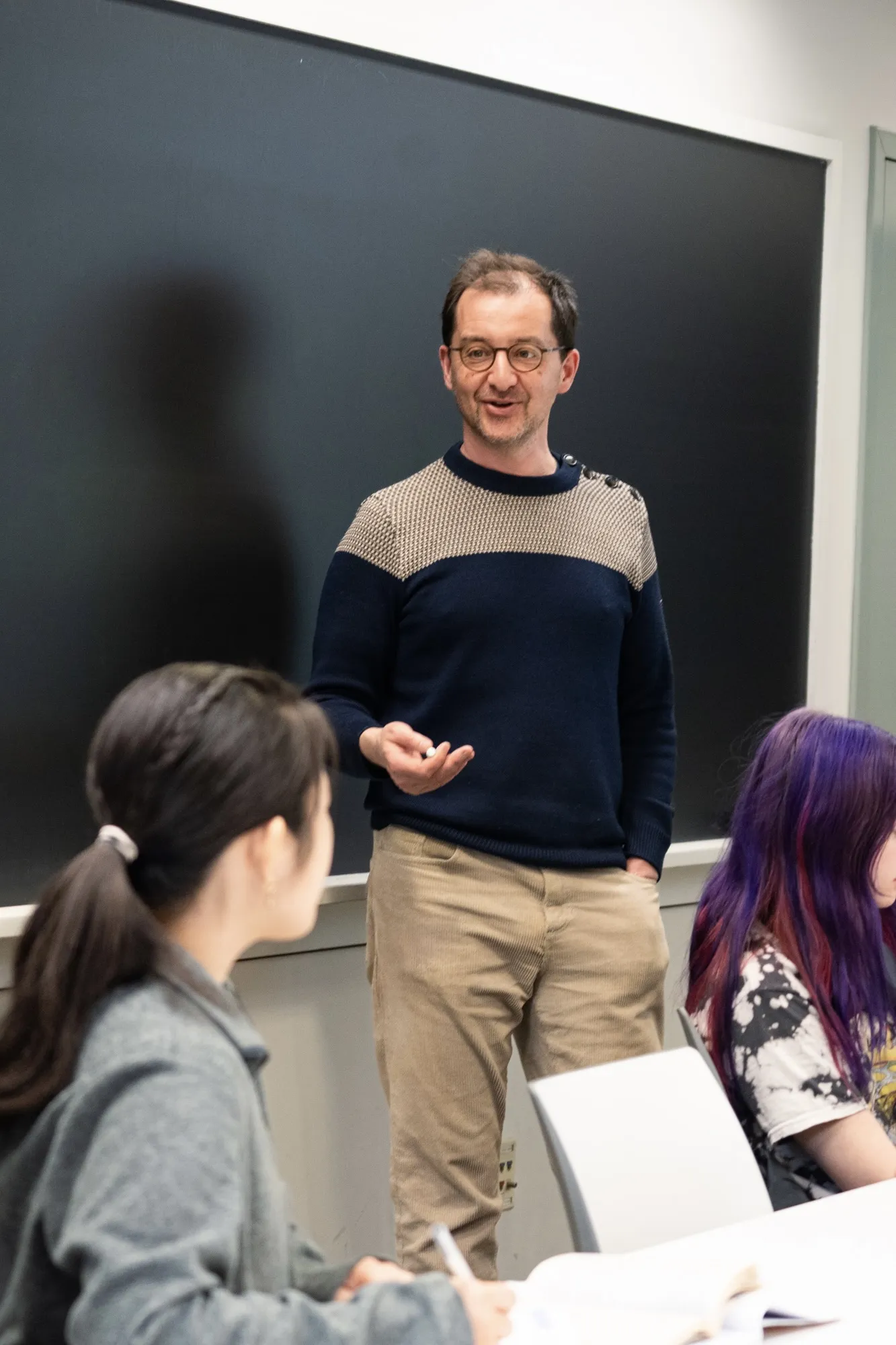 Rudy teaching a class